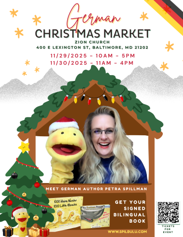 Meet Spilbulu and me at the German Christmas Market in Baltimore